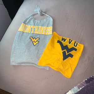 WVU West Virginia University crop top tube top